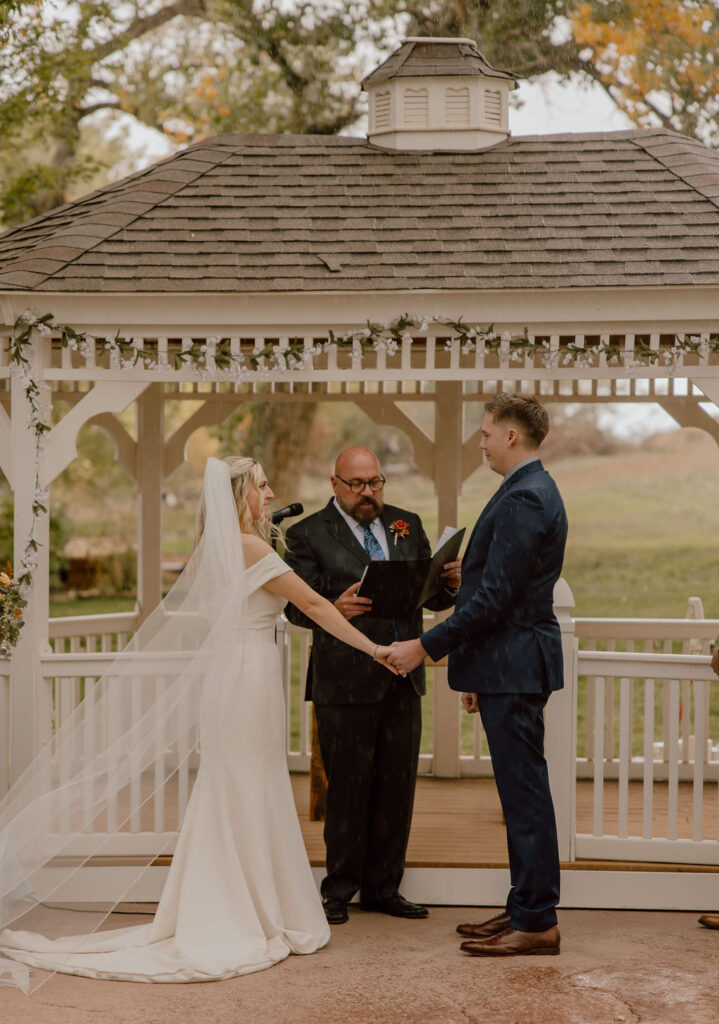 Micro wedding ceremony in Loveland Colorado 